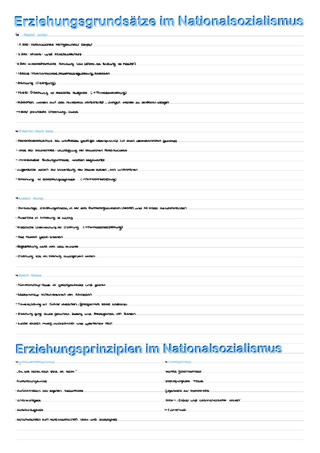 Erziehung im Nationalsozialismus 