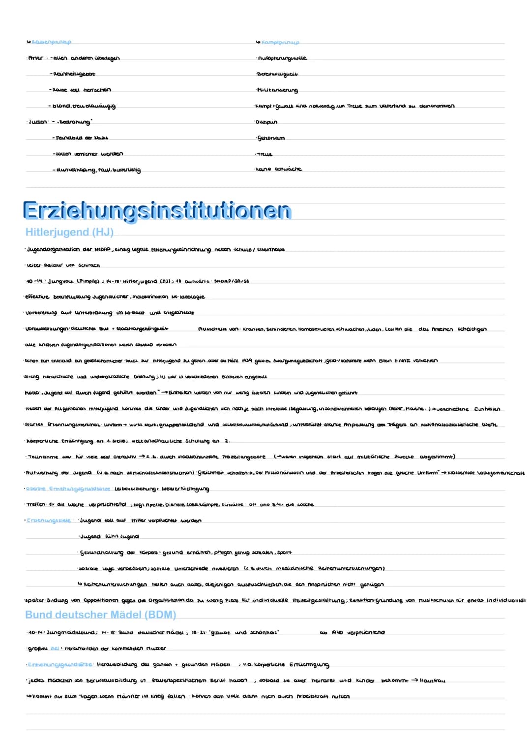 Erziehungsgrundsätze im Nationalsozialismus
4 Adolf Hitler
-1.ziel: Heranzüchien kerngesunder Körper
-2 Ziel: Willens- und Entschlusskraft
-