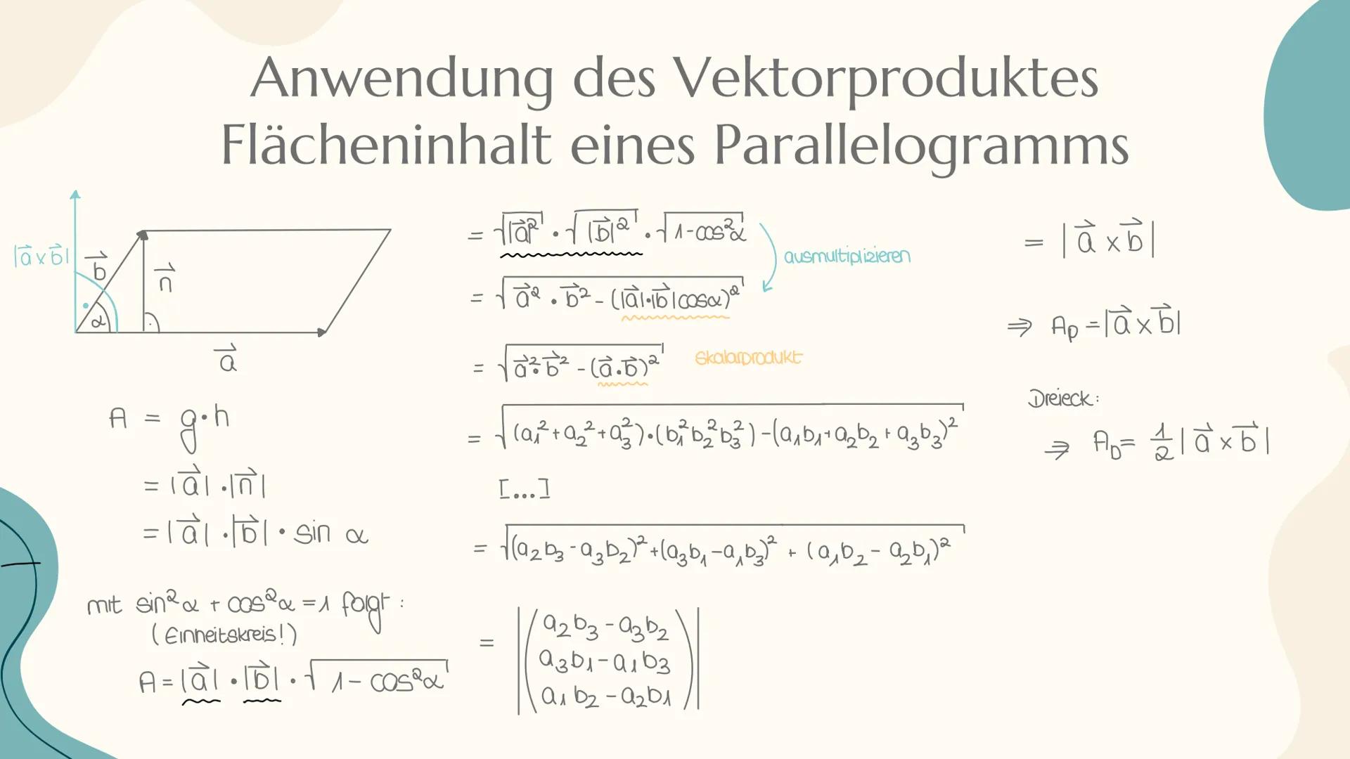 # Vektorprodukt

Ariane MSS 12 M2 Inhaltsverzeichnis

- Definition des Vektorprodukts – Allgemeines
- Rechengesetze für das Vektorprodukt
- 