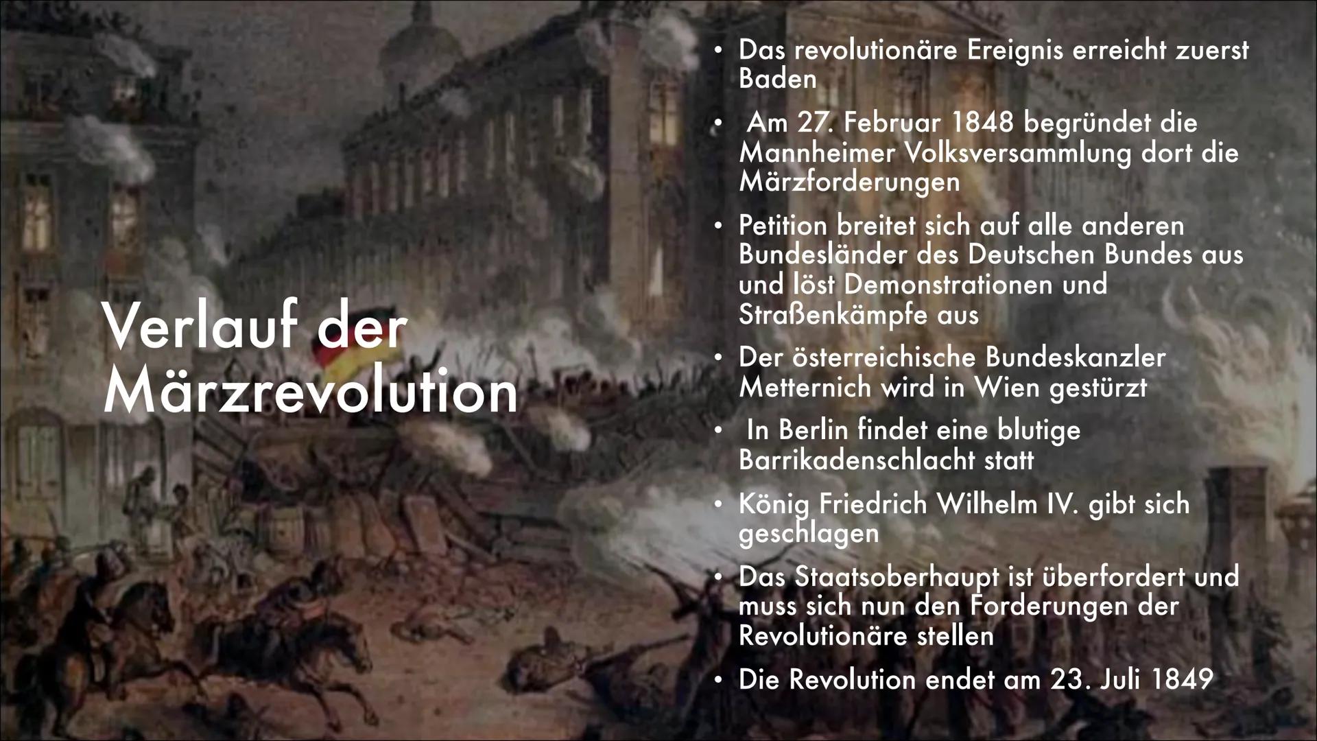 DIE DEUTSCHE
REVOLUTION
1848/49 Inhaltsverzeichnis
1. Auslöser der deutschen Revolution
2. Forderungen der Bürger
3. Verlauf
4. Folgen Auslö