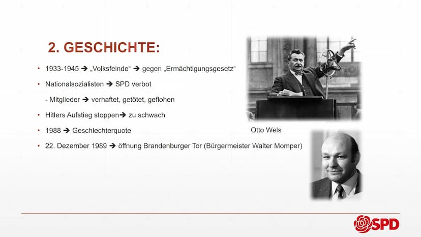 @SPD
Sozialdemokratische
Partei Deutschlands
Von INHALTSVERZEICHNIS:
1. Allgemeine Informationen
2.
Geschichte
3. Mitglieder
4. Olaf Scholz
