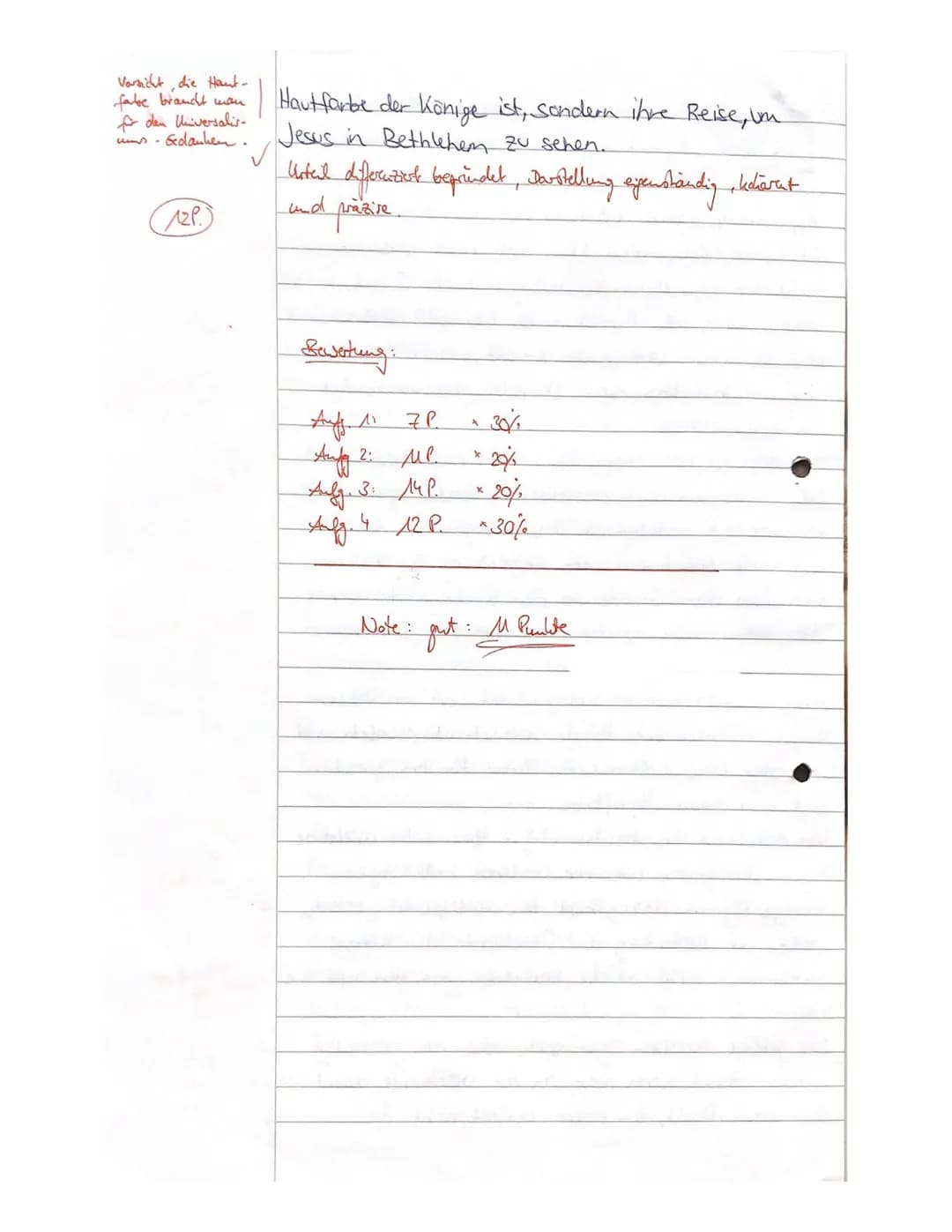 10relrk1
Aufgaben:
2. Kursarbeit
Name:
1. Stellen Sie das biblische Menschenbild aus Genesis 1 dar.
2. Arbeiten Sie aus M1 die kirchengeschi