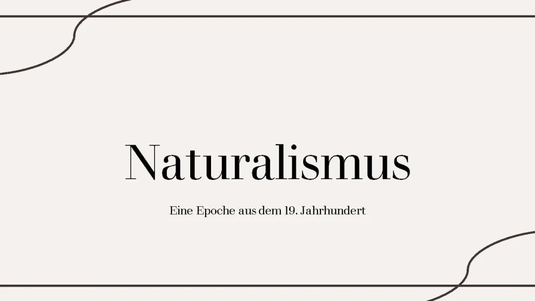 Naturalismus