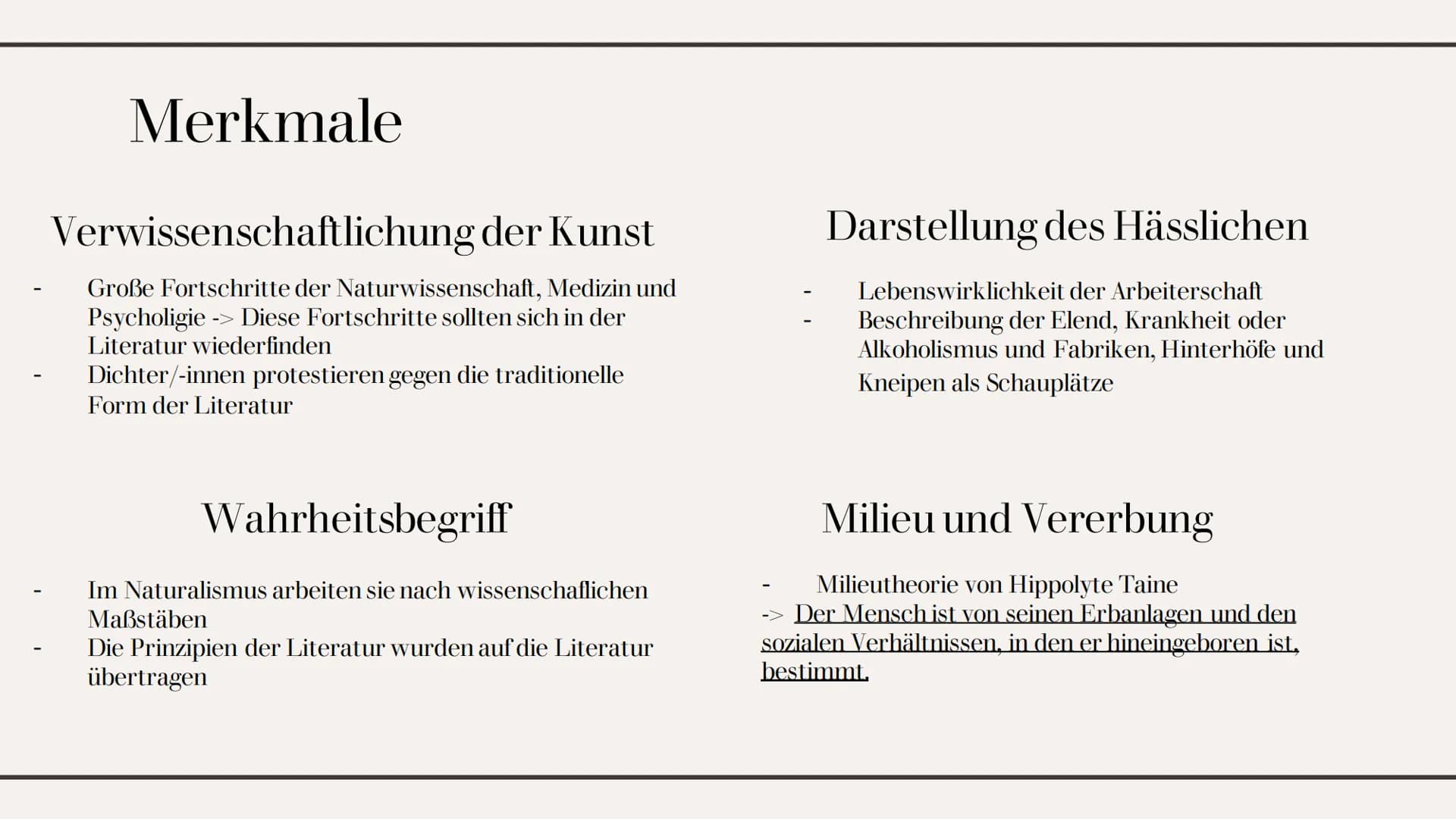 Naturalismus
Eine Epoche aus dem 19. Jahrhundert Inhaltsverzeichnis
01
Einleitung
Definition über die Epoche, was
versteht man überhaupt dar