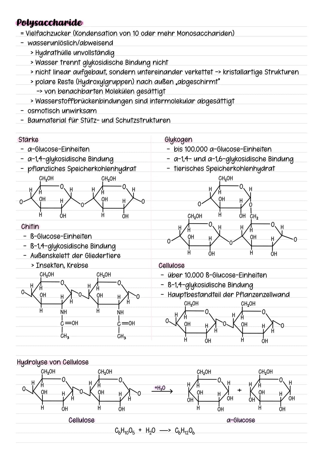 KOHLENHYDRATE
= Saccharide
organische Verbindungen aus Kohlenstoff, Sauerstoff und Wasserstoff
Monosaccharide
= Einfachzucker
in der Natur s