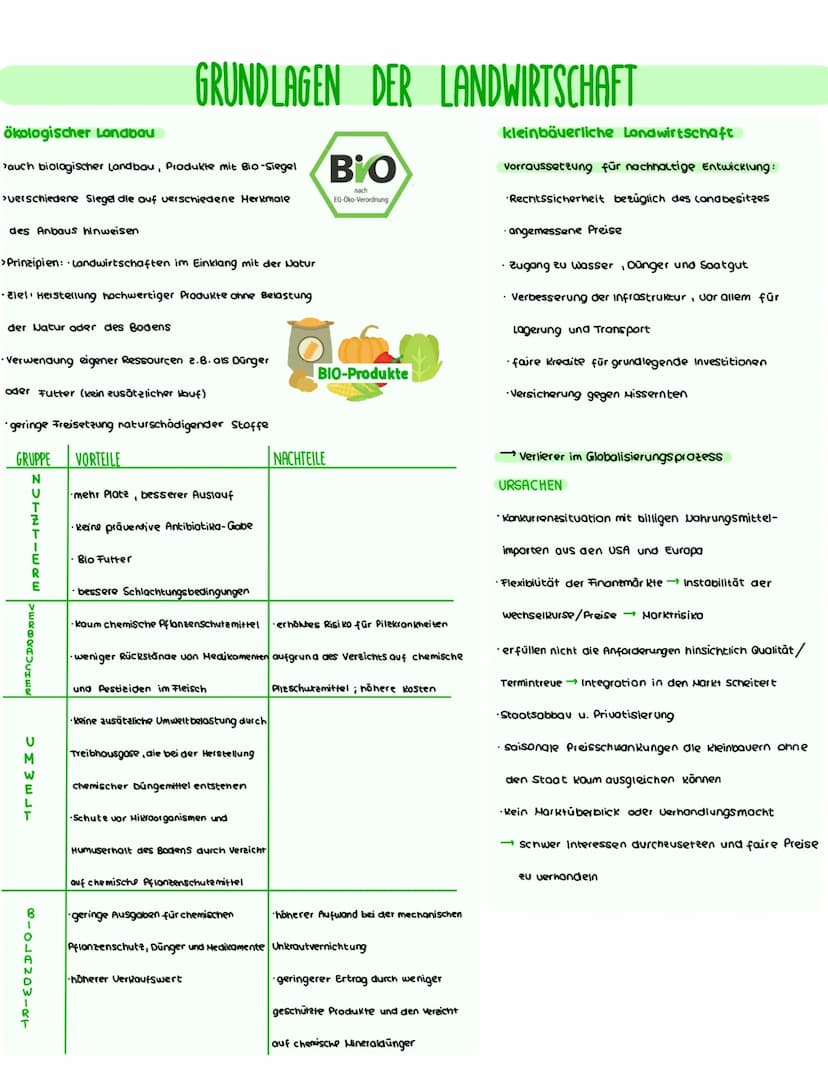 landwirtschaft
Extensive Landwirtschaft:
›es werden nur wenige Produktionsfaktoren
(z.8. Dünger oder Pflanzenschutzmittel) verwendet
> eigen