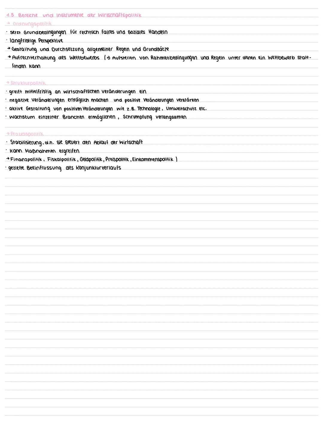 4. Wirtschaftspolitik
1.1. Zielgrößen der gesamtwirtschaftlichen Entwicklung
→ Magisches Viereck
Stabilitäts- und wachstumsgesetz
•14.06.196