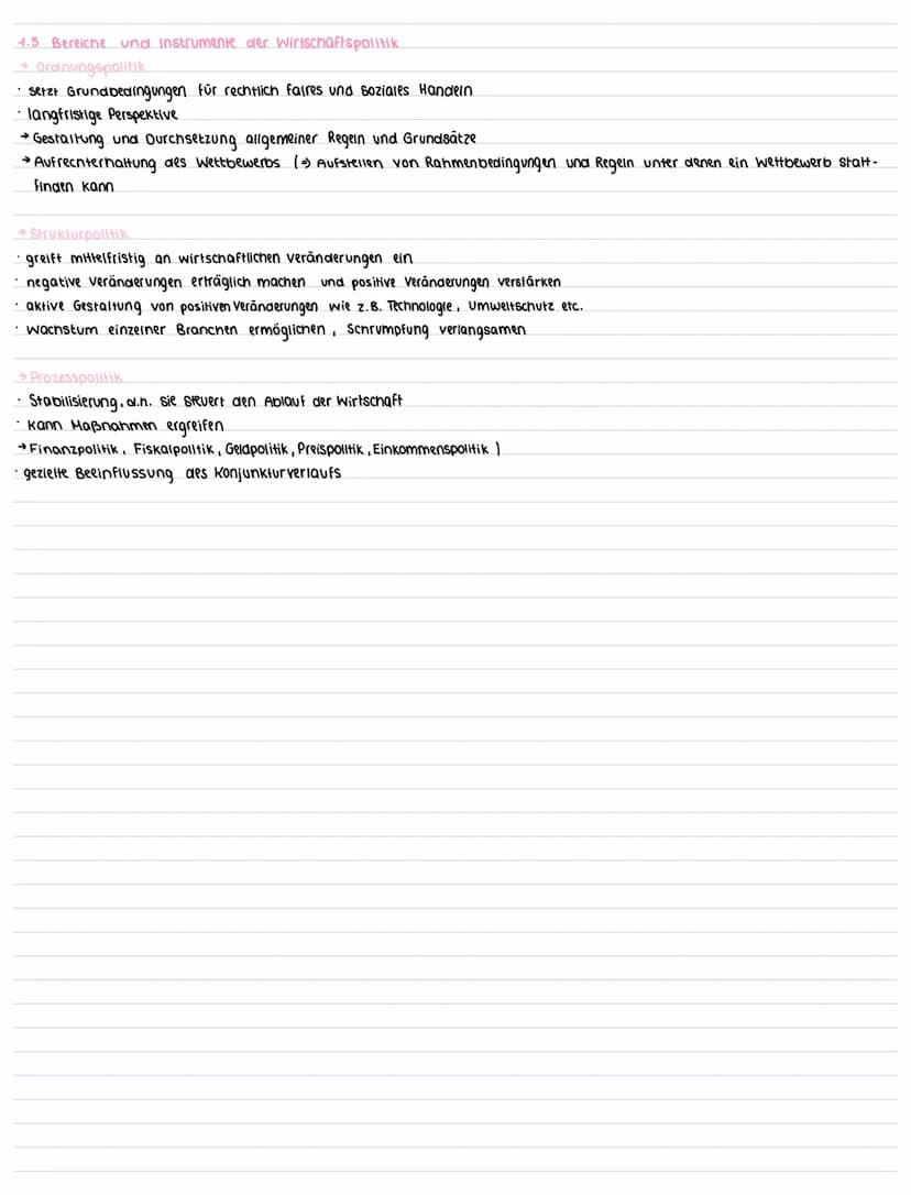 4. Wirtschaftspolitik
1.1. Zielgrößen der gesamtwirtschaftlichen Entwicklung
→ Magisches Viereck
Stabilitäts- und wachstumsgesetz
•14.06.196