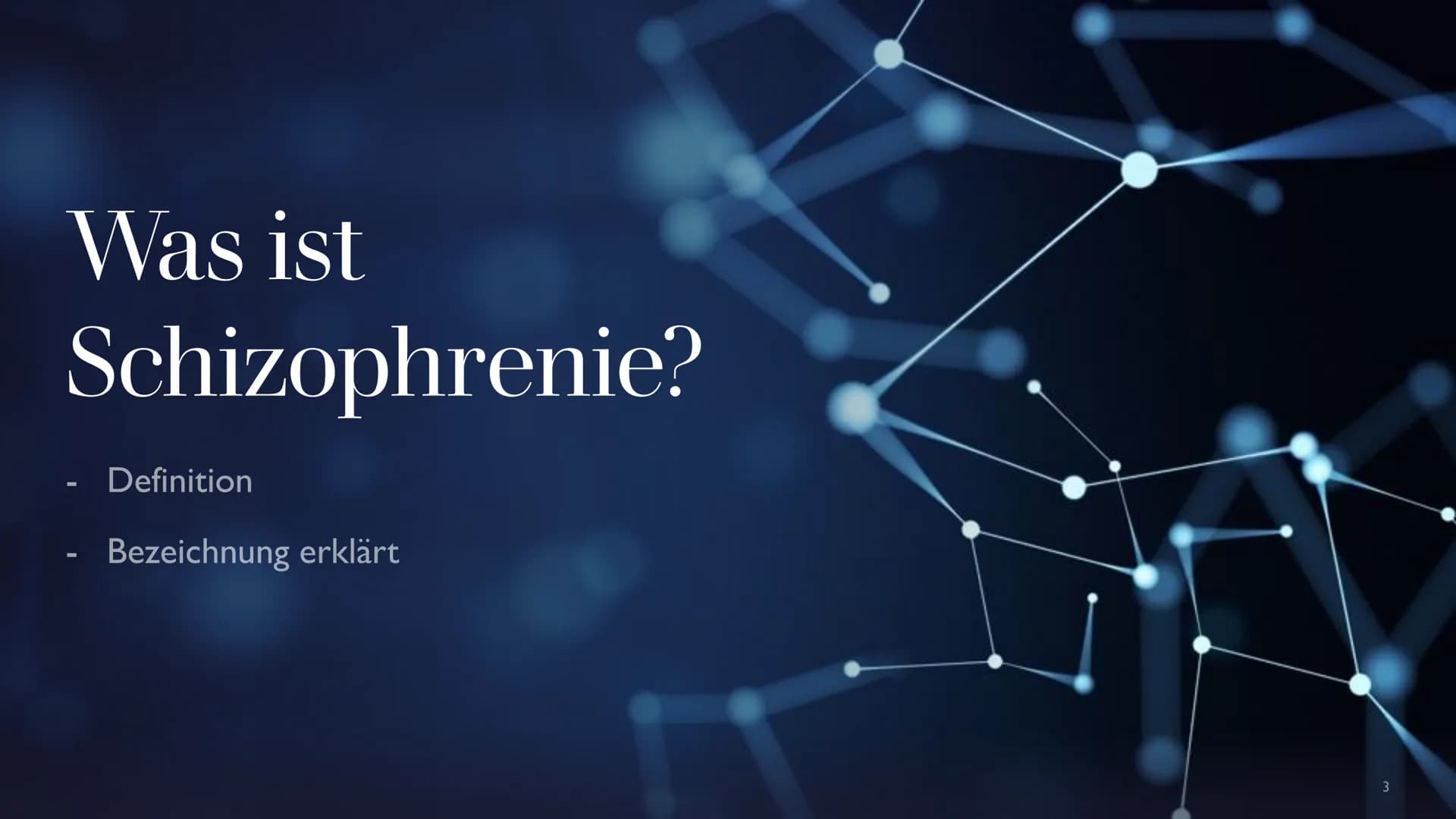 Was ist Schizophrenie?
●
●
●
●
●
●
●
●
●
Symptome:
●
●
●
Ursachen:
●
●
Schizophrenie Handout
Gedanken und Wahrnehmungen der Betroffenen verä