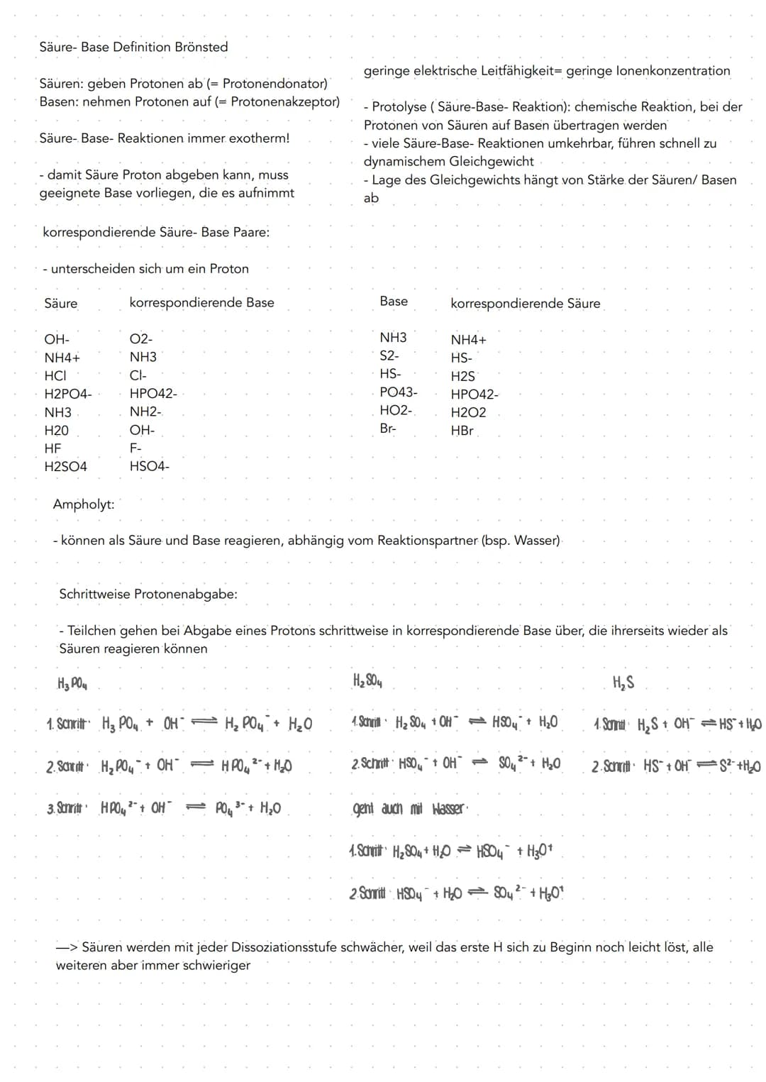 Säure- Base Definition Brönsted
Säuren: geben Protonen ab (= Protonendonator)
Basen: nehmen Protonen auf (= Protonenakzeptor)
Säure- Base- R