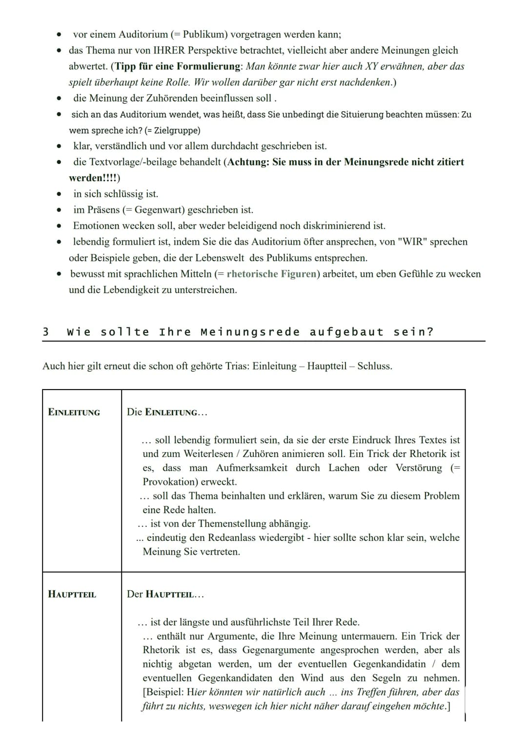 www.deutsche-grammatik.net
Grammatik, Rechtschreibung und Textsorten
sowie Literatur
Textsorten SRDP >> Meinungsrede
Die Meinungsrede
0 Defi