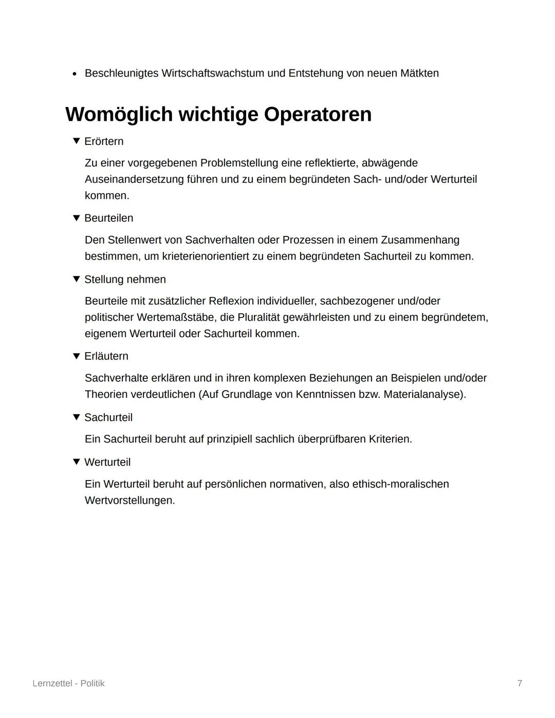 Lernzettel - Politik
Globalisierung
Globalisierung bedeutet, dass Menschen auf der ganzen Welt miteinander vernezt sind,
Handel betreiben un