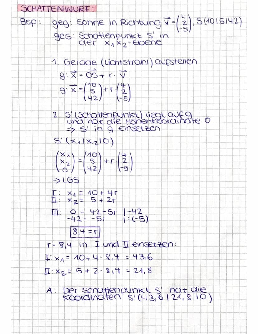 PUNKTE:
7x3
2
3
KX₁
3
2
1
X₁
Geometrie
1
3
2.
1
VEKTOREN: Ein Punkt, welcher in
Spaltenform notiert
ist. Bsp:
3
2
1x3
1
Ein Punkt im Raum is