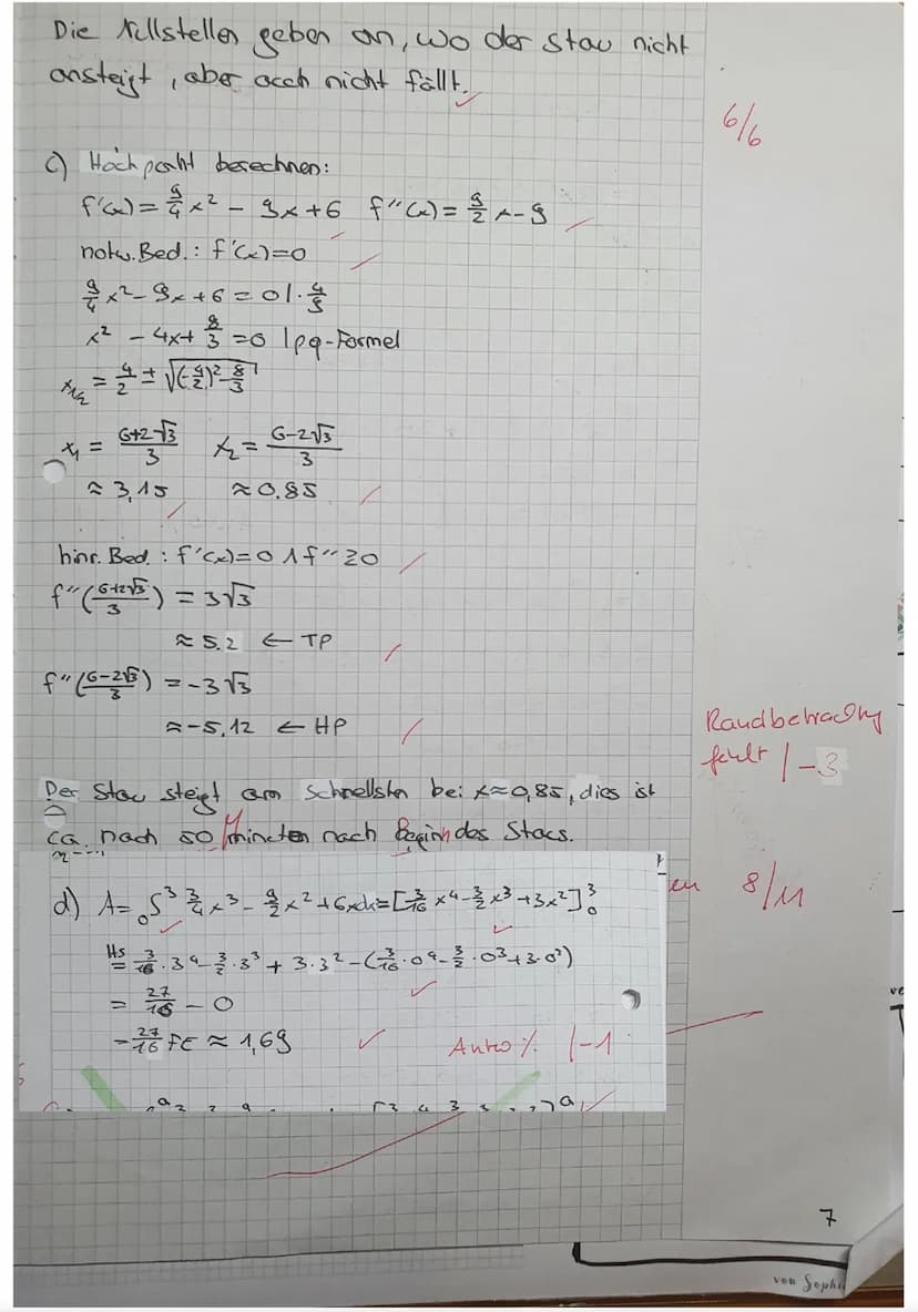LK Mathematik Q1
2. Klausur
d) _ƒ(x)=x²-3x²+2x
443
Aufgabe 1)
Gib die Stammfunktionen an und vereinfache den Term:
a) f(x)=3x²-4x+7
X
a)
Hil