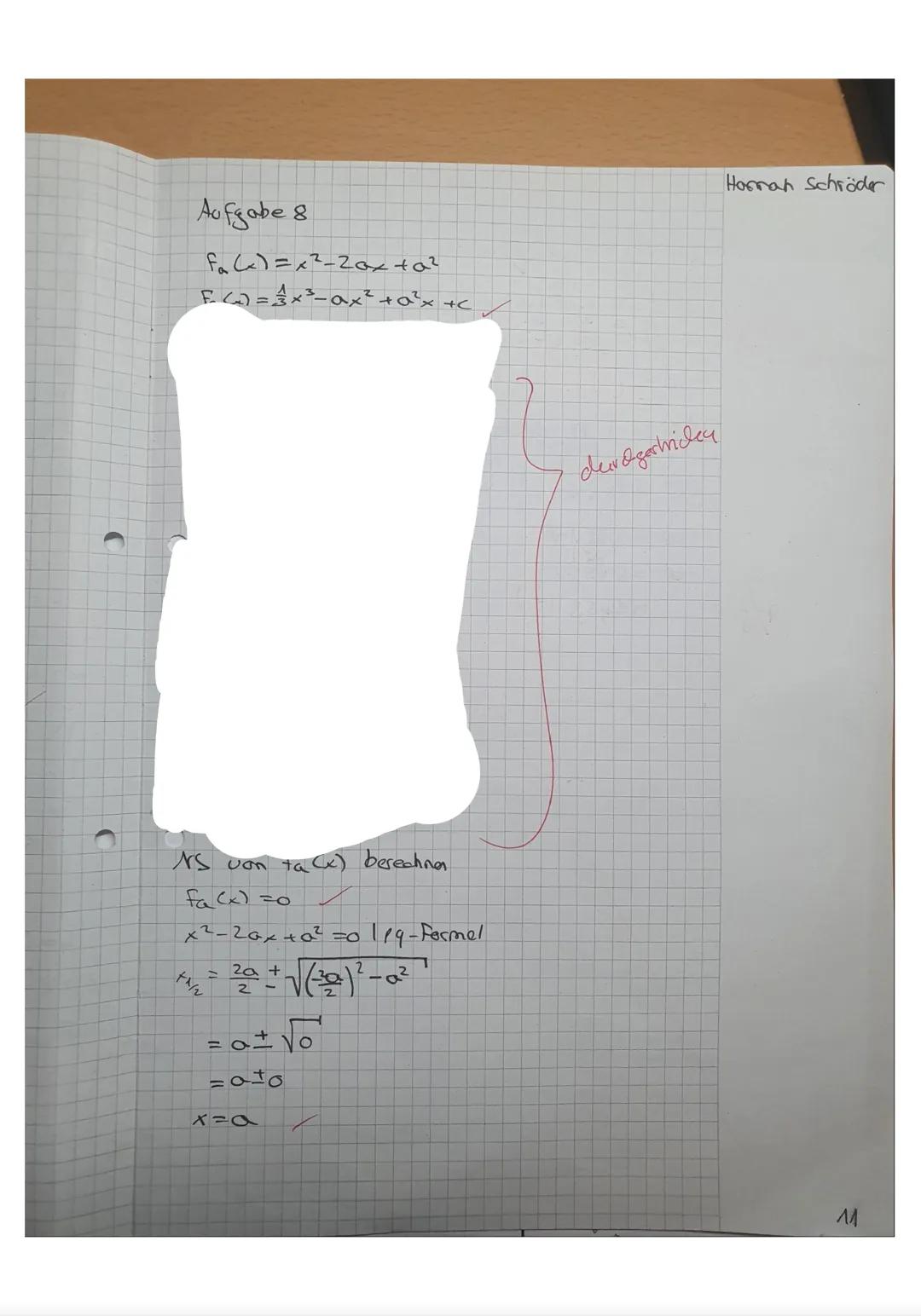 LK Mathematik Q1
2. Klausur
d) _ƒ(x)=x²-3x²+2x
443
Aufgabe 1)
Gib die Stammfunktionen an und vereinfache den Term:
a) f(x)=3x²-4x+7
X
a)
Hil