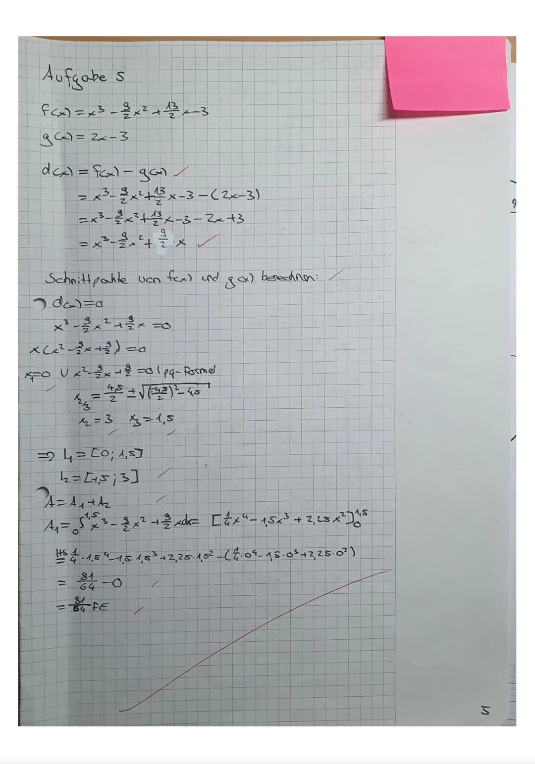 LK Mathematik Q1
2. Klausur
d) _ƒ(x)=x²-3x²+2x
443
Aufgabe 1)
Gib die Stammfunktionen an und vereinfache den Term:
a) f(x)=3x²-4x+7
X
a)
Hil