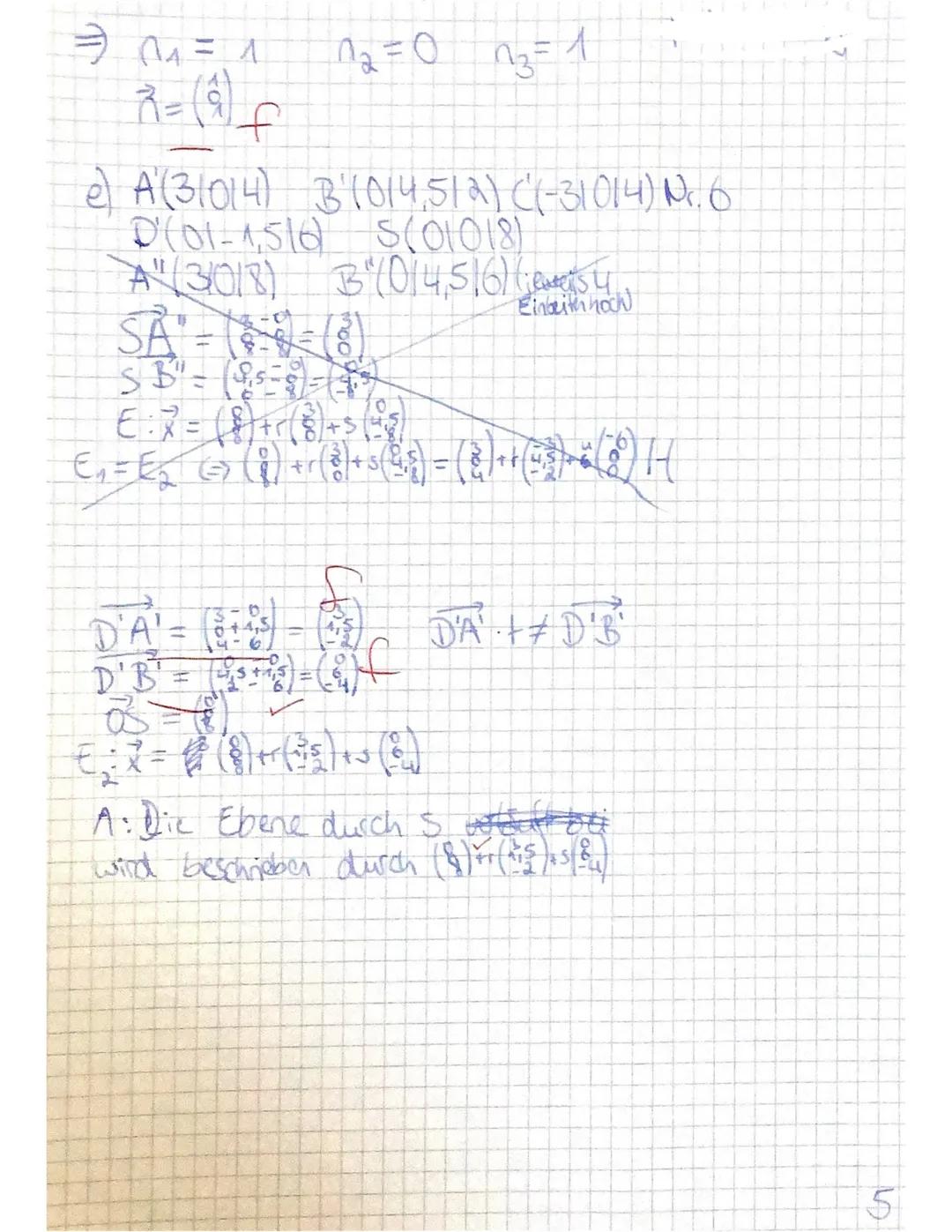 Nam
2. Klausur Mathematik Q2 | Kna
Aufgabe 1 Orthogonalität von Vektoren (4+2=6 Punkte)
Prüfungsteil A (ohne Hilfsmittel); Zelt: maximal 45 