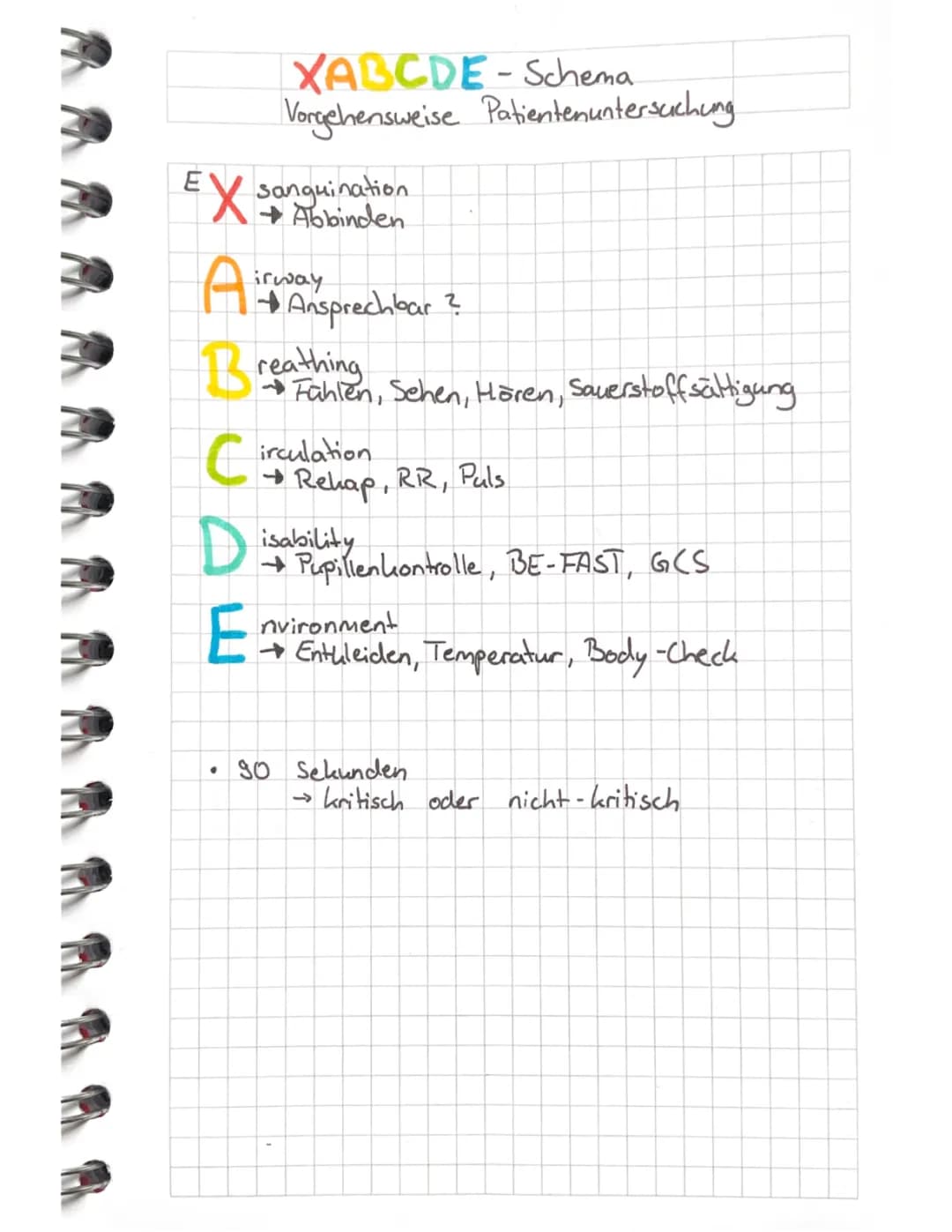Schemata aus dem Rettungsdienst