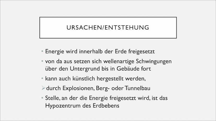GEFÄHRDUNG VON
LEBENSRÄUMEN
Erdbeben • Definition
●
Erdbeben
• Scherbruch-
●
Hypothese
Entstehung
eines Erdbebens
●
INHALTSVERZEICHNIS
• Pla