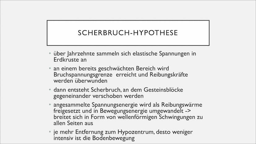 GEFÄHRDUNG VON
LEBENSRÄUMEN
Erdbeben • Definition
●
Erdbeben
• Scherbruch-
●
Hypothese
Entstehung
eines Erdbebens
●
INHALTSVERZEICHNIS
• Pla