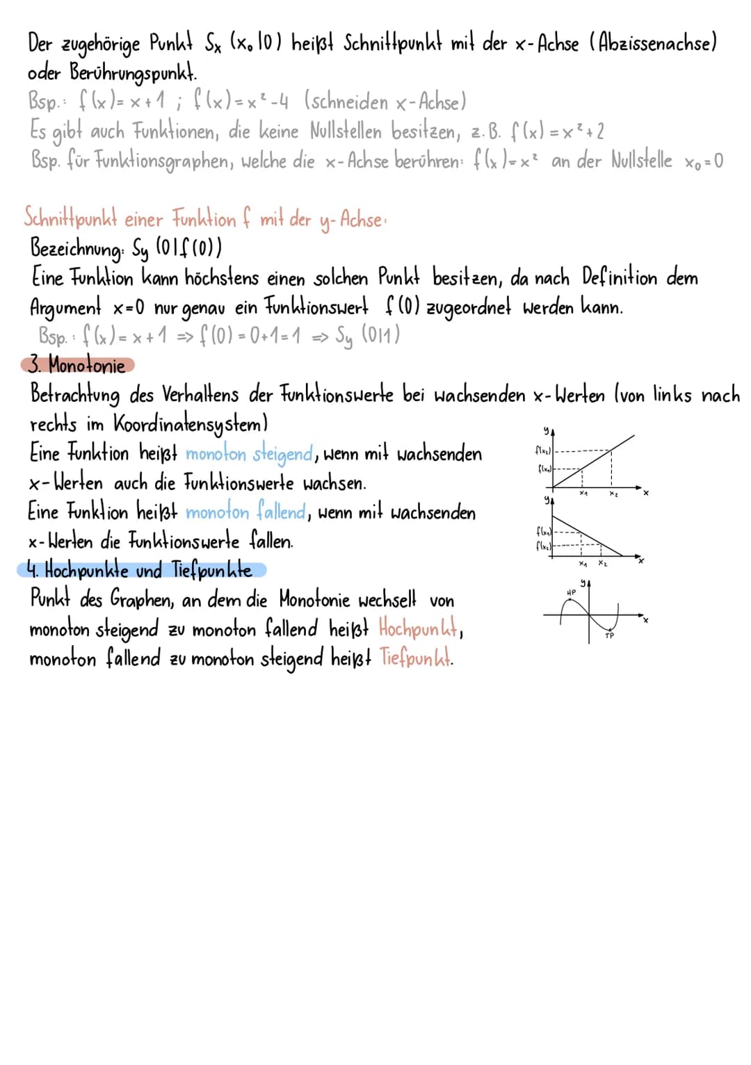 Funktionen
Eine Funktion ist eine eindeutige Zuordnung. Jedem Argument (x-Wert) aus dem
Definitionsbereich X wird genau ein Funktionswert ly