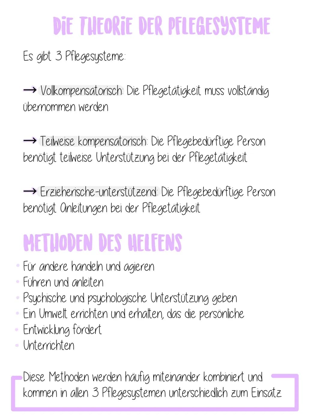 Das Pflegemobell nach DOROTHEA ORem
Das Pflegemittel setzt sich aus 3 Teiltheorie zusammen
Die Theorie der Selbstpflege
Die Theorie des Selb