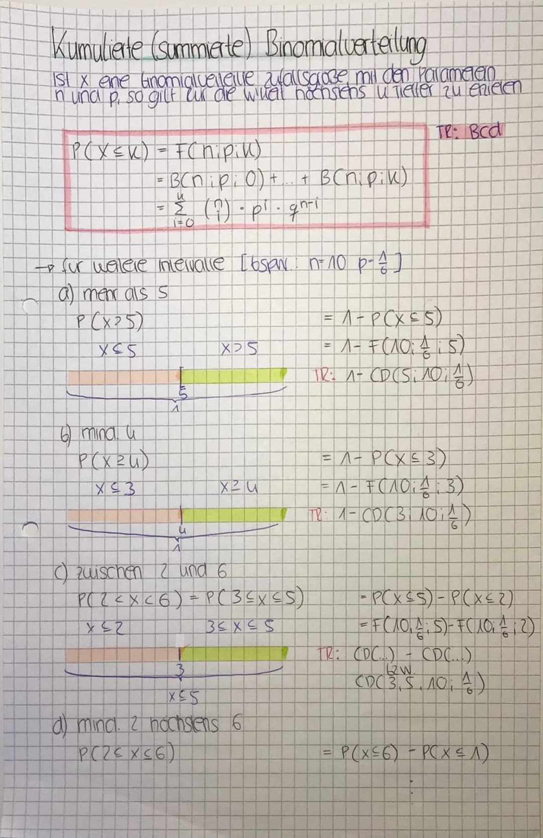 "D
Bernoulli-Versuch:
→ Bernoulli Experiment:
2 Zufallsexperiment, mit zwei mcgüchen Ausgangen
E = Tiefer fridg
- P(E) =P (Tieffer what)
€ =