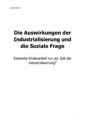 Know Industrialisierung (Soziale Frage) - Kinderarbeit thumbnail