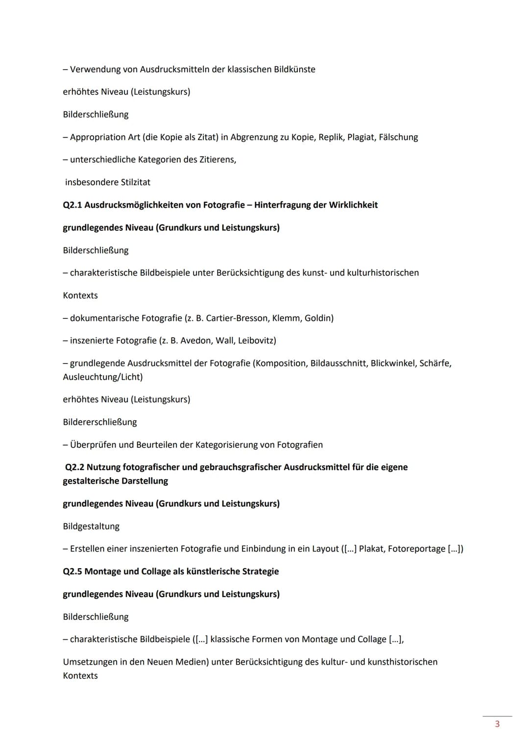 Inhaltsverzeichnis
Schwerpunktthemen
Q1 Entwicklung der Malerei
1. Leitfaden Bildanalyse
2. Leitfaden Grafik
3. Überblick über die Kunstgesc