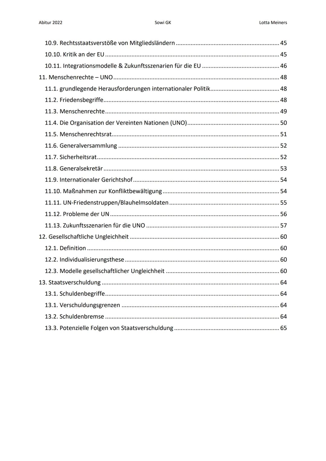 Abitur 2022
Sowi GK
Inhalt
1. Wirtschaftsziele
1.1. Stabilitäts- & Wachstumsgesetz.
1.2. Primärziele
1.3. Sekundärziele..
1.4. Magisches Vie