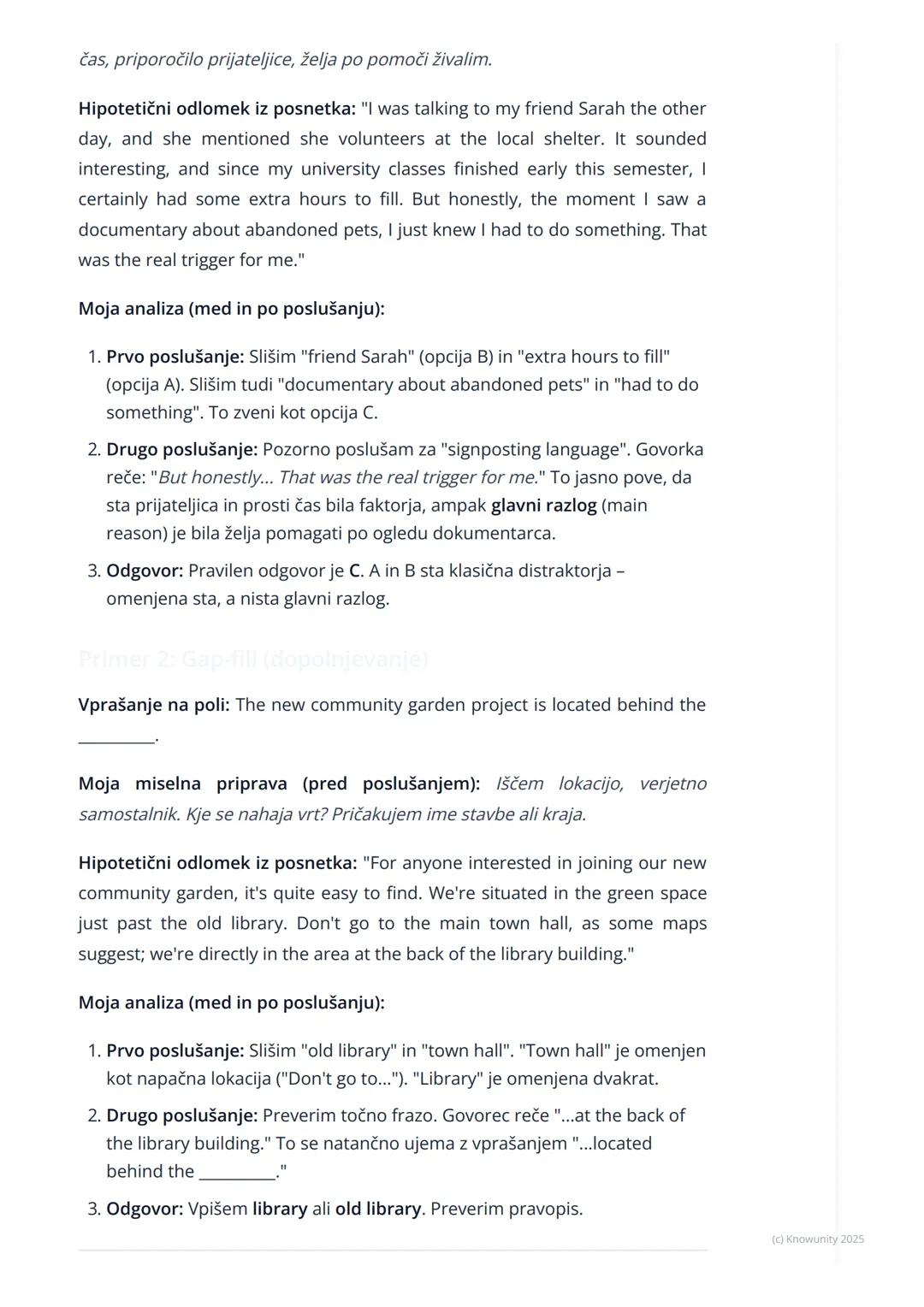 # Strategije za slušno
razumevanje

Uvod v strategije za slušno razumevanje

Slušno razumevanje je eden od zahtevnejših delov mature iz angl