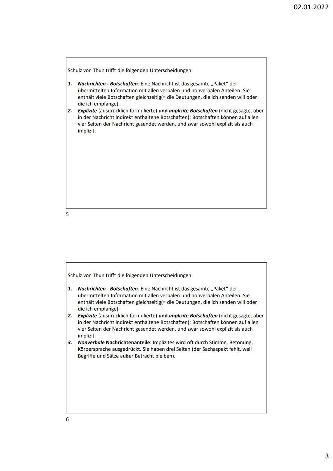 1

2

Vier-Seiten-Modell
von Friedemann Schulz von Thun

Eine Nachricht enthält viele Botschaften, die auf 4 Seiten gleichzeitig gesendet
we