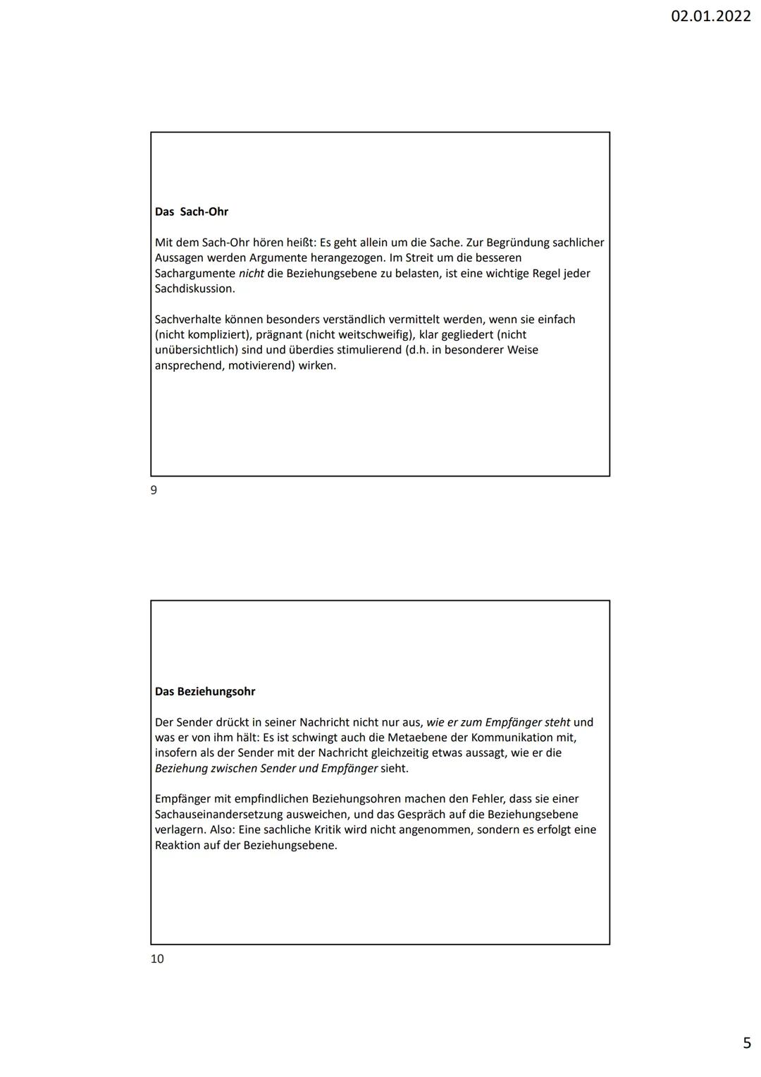1

2

Vier-Seiten-Modell
von Friedemann Schulz von Thun

Eine Nachricht enthält viele Botschaften, die auf 4 Seiten gleichzeitig gesendet
we