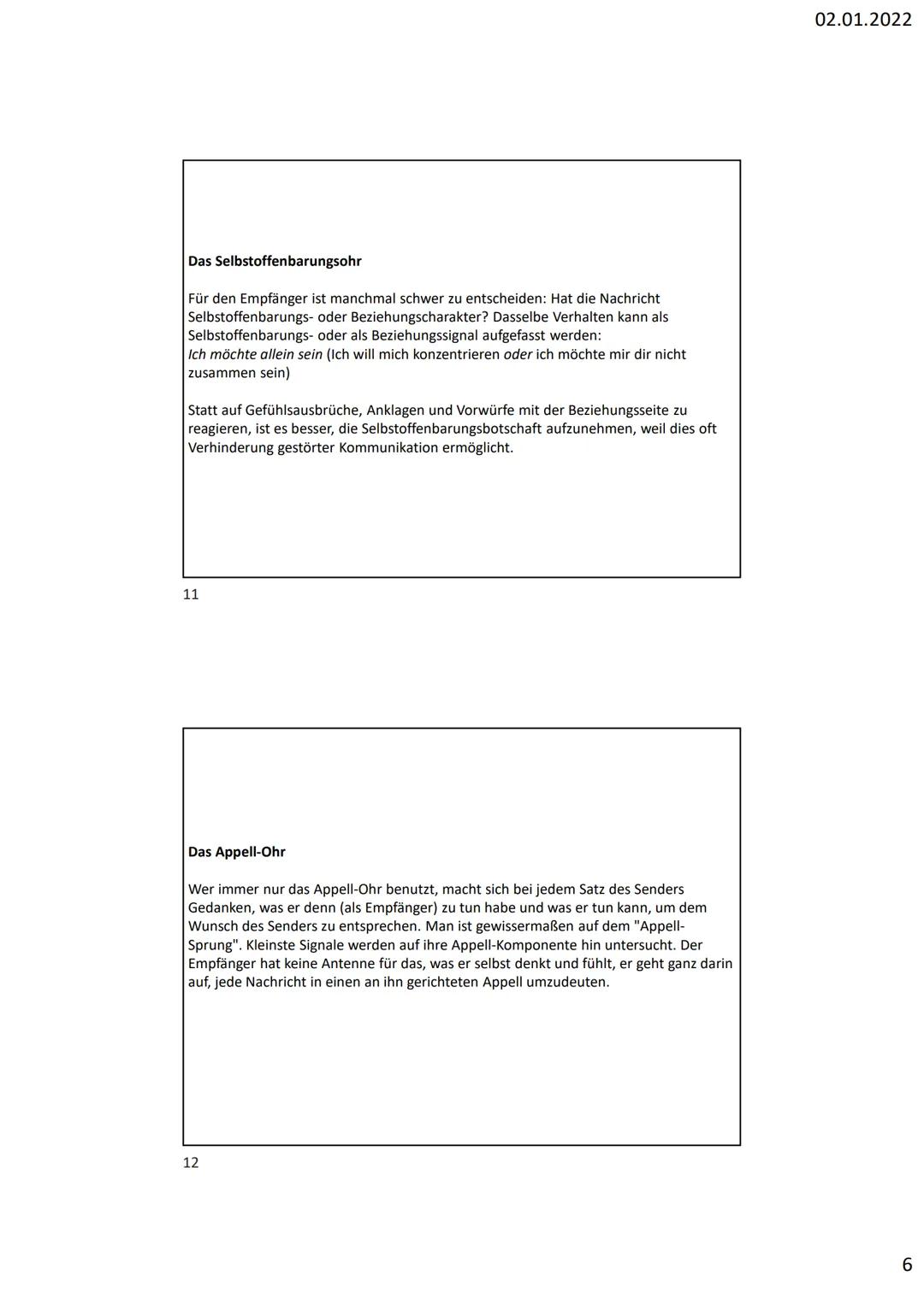 1

2

Vier-Seiten-Modell
von Friedemann Schulz von Thun

Eine Nachricht enthält viele Botschaften, die auf 4 Seiten gleichzeitig gesendet
we