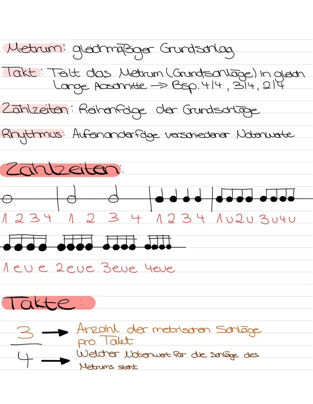  Rythmus & Tonhöhen
Noten
Ganze Note
Halbe Note
Viertel Note
Aontel Note #
Sechzehntel #
Note
HH
HH
Beispiel Takt
f+
ganze Note 2 Halbe
Note