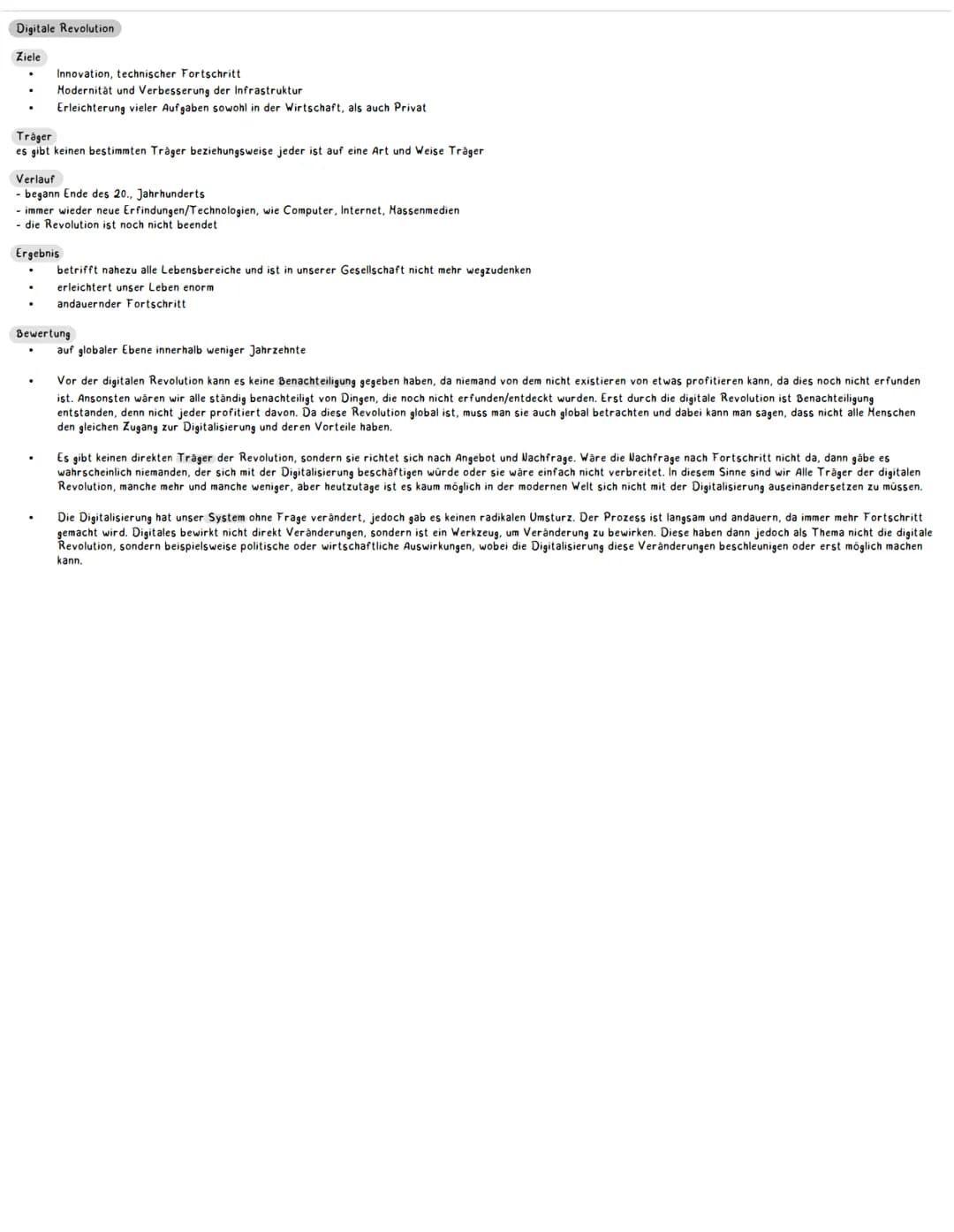 Gemeinschaftskunde
Lernzettel Klausur 1
2021
Definition
• Eine schnelle, radikale Veränderung der gegebenen (politischen, sozialen, ökonomis