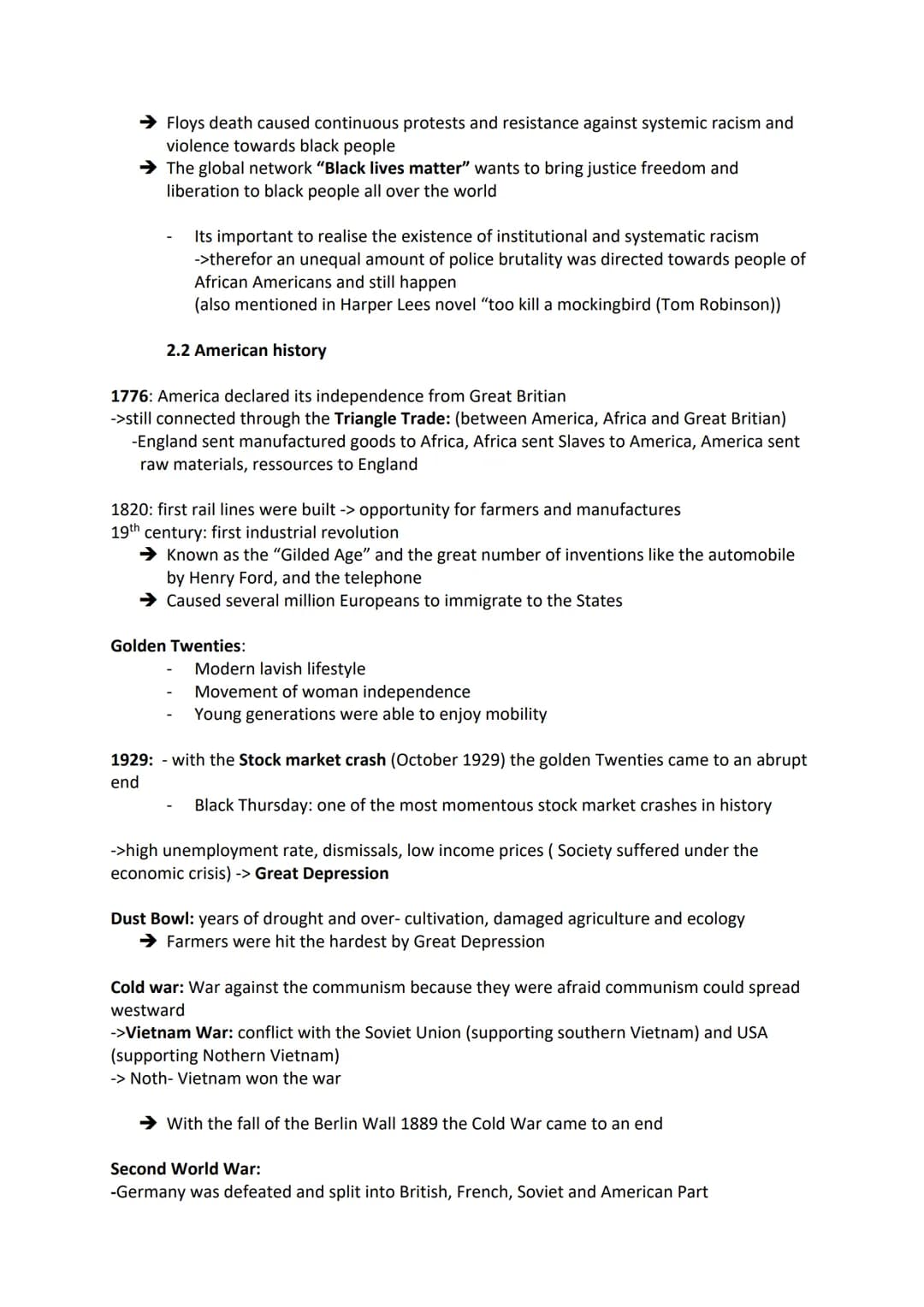 Q1.1
englisch
The USA- the formation of a nation
1. Developments and principles of American democracy and the constitution: (S.6-9)
-Develop