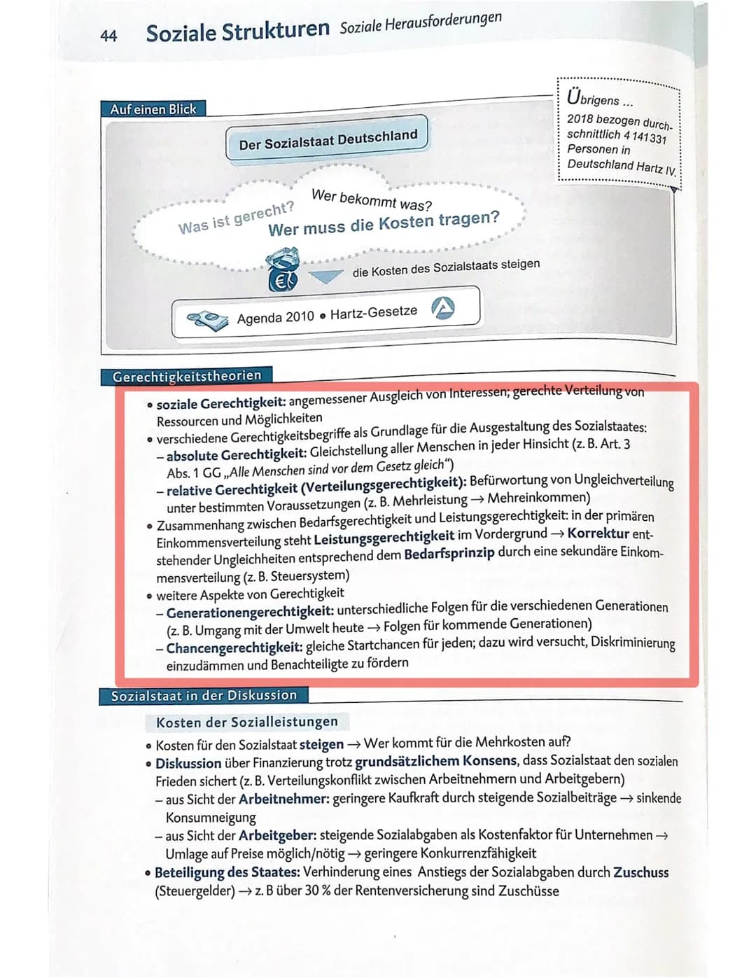 (Start-)Chancengerechtigkeit:
-allen Menschen werden
die gleichen
Chancen ermöglicht, im Wettbewer um
Güter und Lasten
Kritik: Schwer vollum