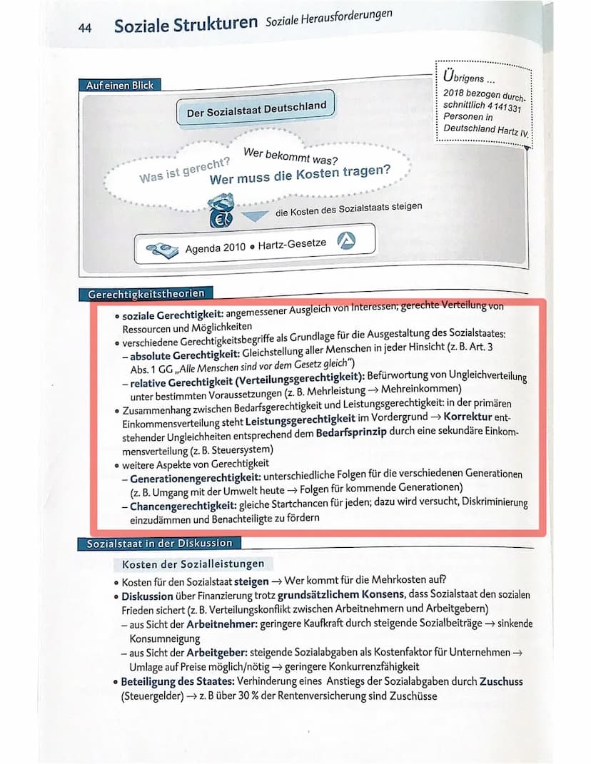 (Start-)Chancengerechtigkeit:
-allen Menschen werden
die gleichen
Chancen ermöglicht, im Wettbewer um
Güter und Lasten
Kritik: Schwer vollum