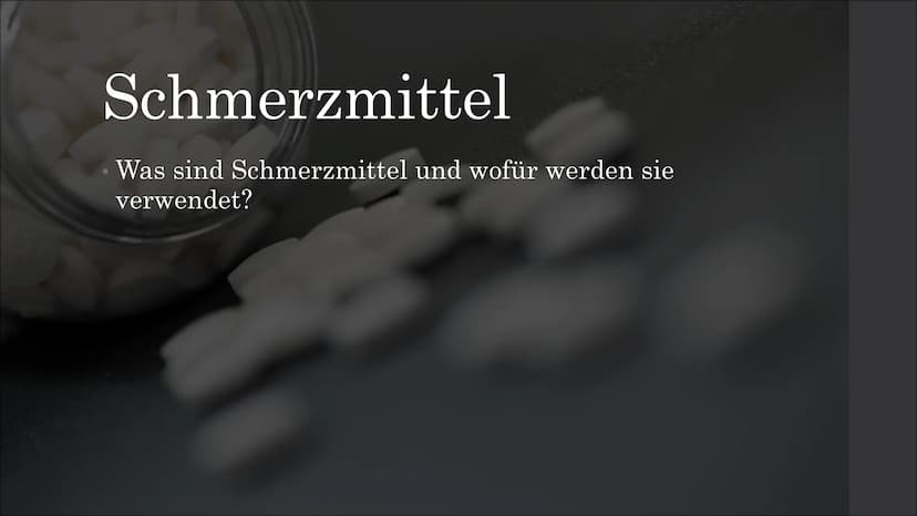 Schmerzmittel Schmerzmittel
Inhaltsangabe Schmerzmittel
Was sind Schmerzmittel und wofür werden sie
verwendet? Schmerzmittel
Was sind Schmer