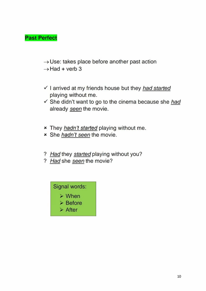 12
English
Tenses
0₂ Inhaltsverzeichnis
Overview...
Present Simple..
Present Continous..
Present Perfect..
Present Perfect Continous..
Past 