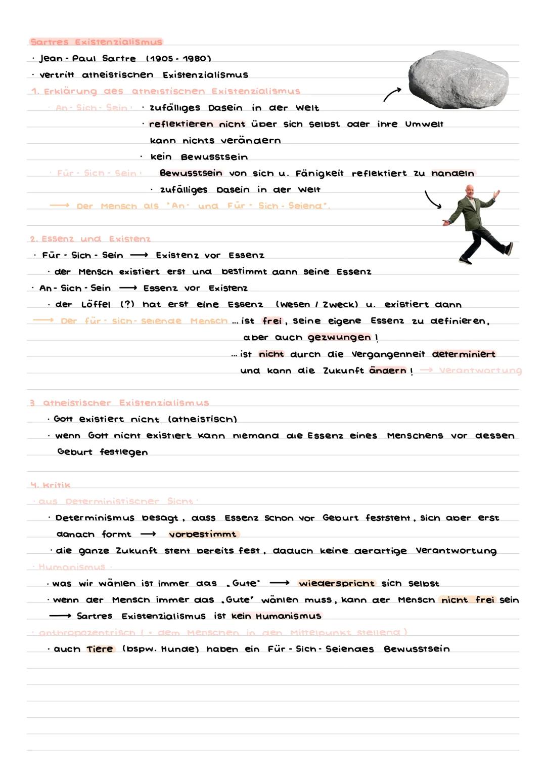 # Sartres Existenzialismus

- Jean Paul Sartre (1905-1980)
- vertritt atheistischen Existenzialismus

1. Erklärung des arneistischen Existen
