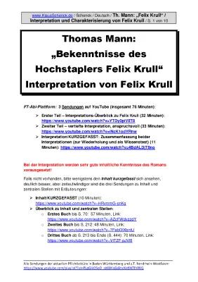 Know Th. Mann: "Felix Krull" (Abi-Pflichtlektüre/BW) thumbnail