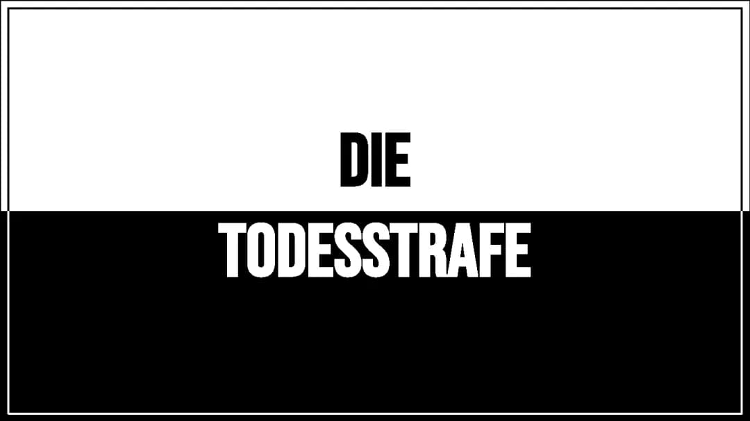 Alles zur Todesstrafe: Pro und Kontra, Fakten und Statistiken