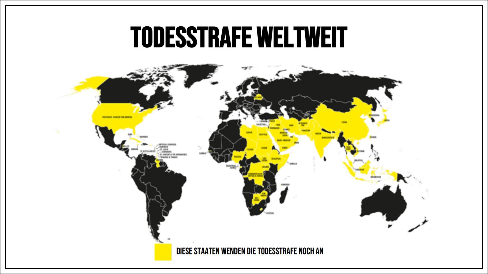 DIE
TODESSTRAFE INHALTSVERZEICHNIS
Was ist die Todesstrafe eigentlich?
Geschichte der Todesstrafe
Welche Formen der Todesstrafe gibt es?
Wel