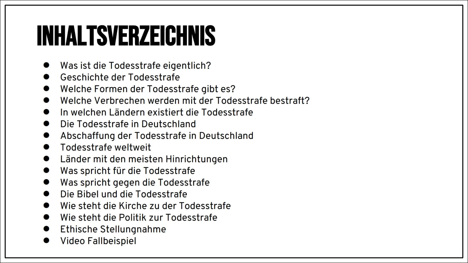 Alles zur Todesstrafe: Pro und Kontra, Fakten und Statistiken