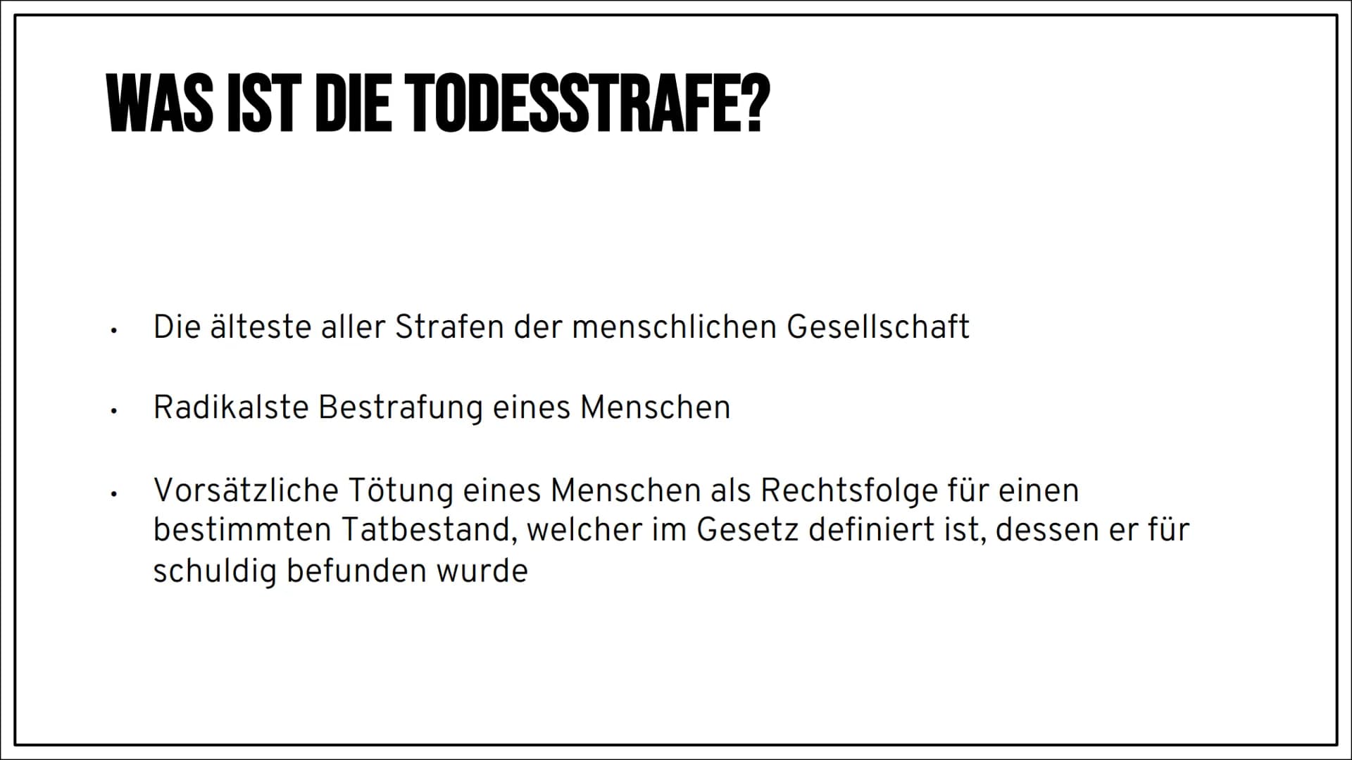 Alles zur Todesstrafe: Pro und Kontra, Fakten und Statistiken