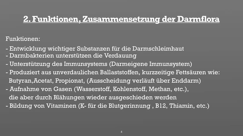 Symbiose- Darmflora
添 Handout Biologie: Symbiose Darmflora
Gliederung:
1. Was ist eigentlich Darmflora?
2. Funktionen, Zusammensetzung der D