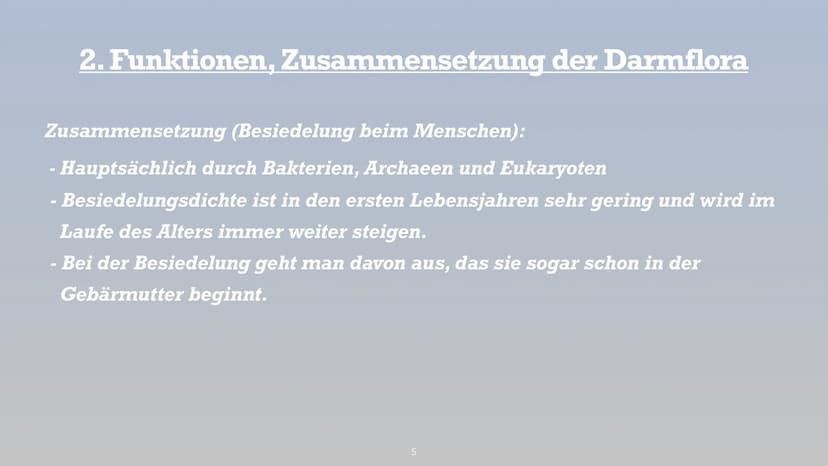 Symbiose- Darmflora
添 Handout Biologie: Symbiose Darmflora
Gliederung:
1. Was ist eigentlich Darmflora?
2. Funktionen, Zusammensetzung der D
