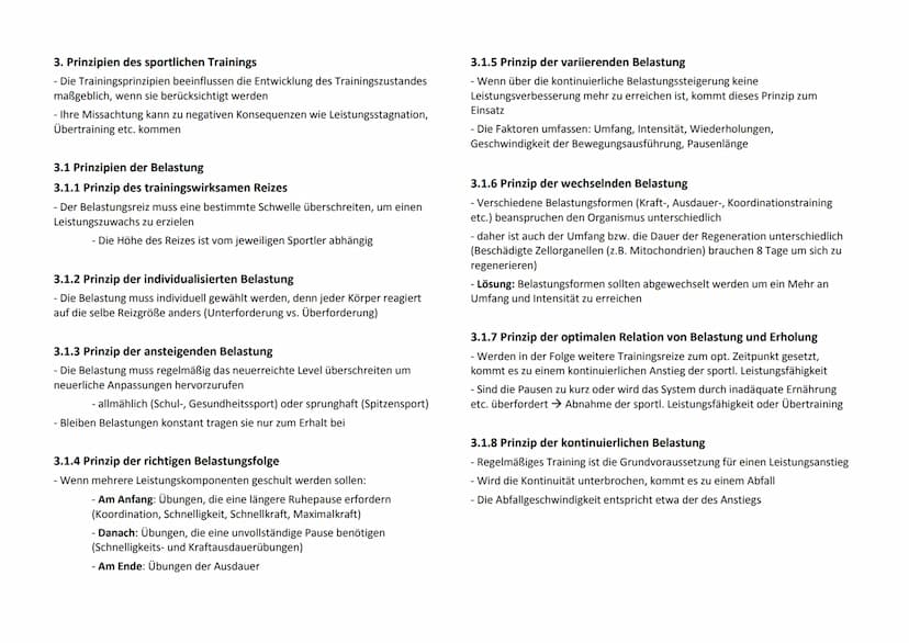 1. Biologische Gesetzmäßigkeiten
1.1 Adaption und Superkompensation
- Planung und Durchführung eines Training nur gezielt und
leistungsoptim
